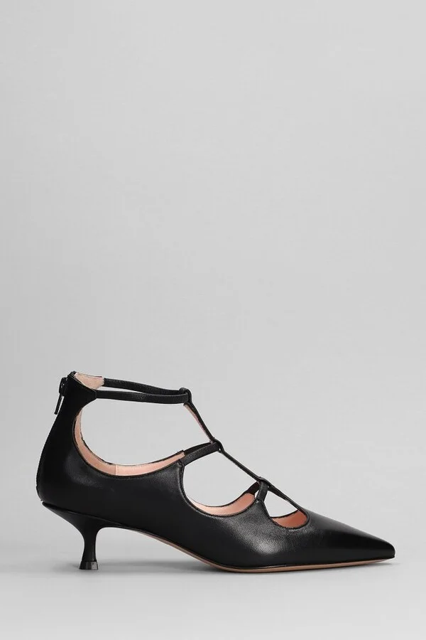 Anna F. Pointed-Toe Cut-Out Detailed Pumps