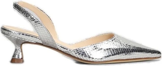 Anna F. Pointed Toe Embossed Pumps