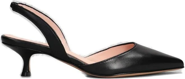 Anna F. Pointed-Toe Slingback Pumps