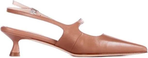 Anna F. Pointed-Toe Slingback Pumps