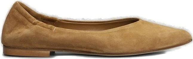 Anna F. Pointed-Toe Slip-On Ballet Flats