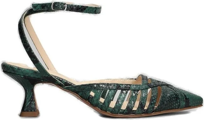 Anna F. Printed Caged Pointed