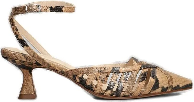Anna F. Printed Caged Pointed
