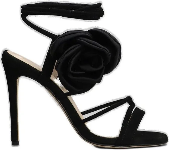 Anna F. Rose Applique Slingback Sandals