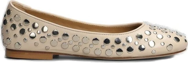 Anna F. Stud Embellished Ballet Flats