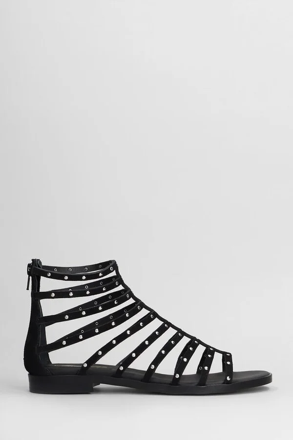Anna F. Stud Embellished Sandals