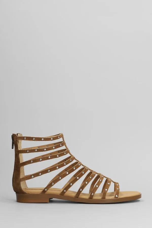 Anna F. Stud Embellished Sandals