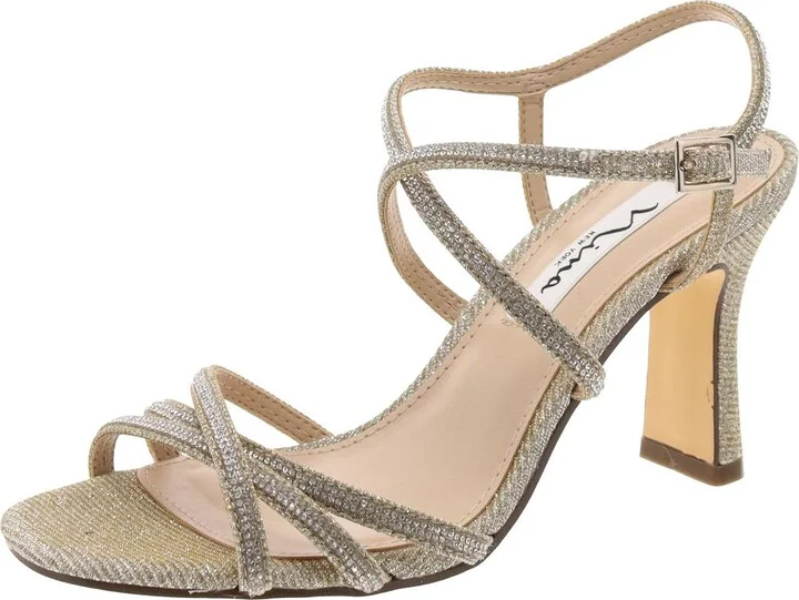 Anna Womens Embellished Heels