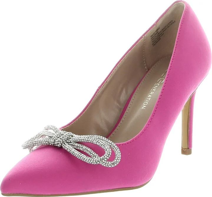 ANNA Womens Jeweled Manmade Pumps