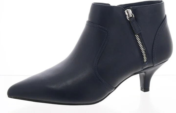 Annalee Womens Zip Up Slip On Ankle Boots
