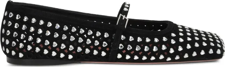 Anne embellished ballerina shoes