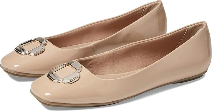 Anne Klein Aggie Women's Flat Shoes Nude Patent : 8.5 M, Leather/Rubber