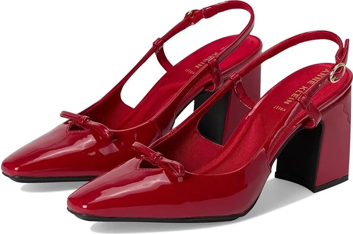 Anne Klein Aniston Women's Shoes Red Patent : 9 M, Faux Leather