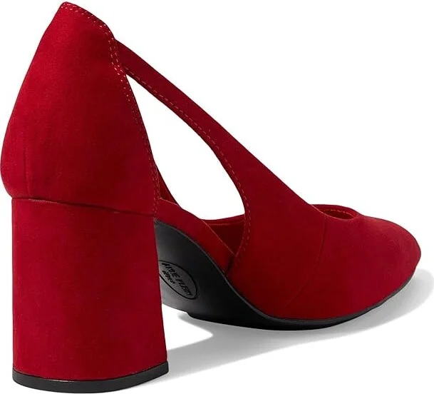 Anne Klein Berkeley High Women's Heels Deep Red : 10 M, Rubber/Suede - Image 4