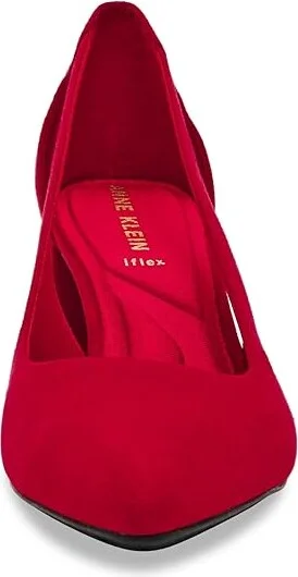 Anne Klein Berkeley High Women's Heels Deep Red : 10 M, Rubber/Suede - Image 5