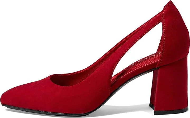 Anne Klein Berkeley High Women's Heels Deep Red : 10 M, Rubber/Suede - Image 6