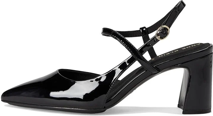 Anne Klein Bliss High Women's Heels Black Patent : 9 M, Leather/Rubber - Image 6