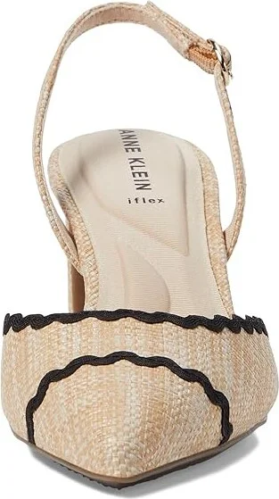 Anne Klein Bonnie High Women's Heels Pink Raffia : 8.5 M, Leather - Image 6