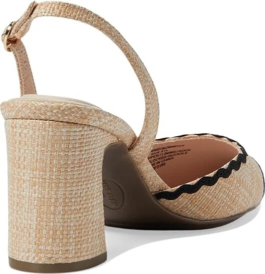 Anne Klein Bonnie High Women's Heels Pink Raffia : 8.5 M, Leather - Image 8