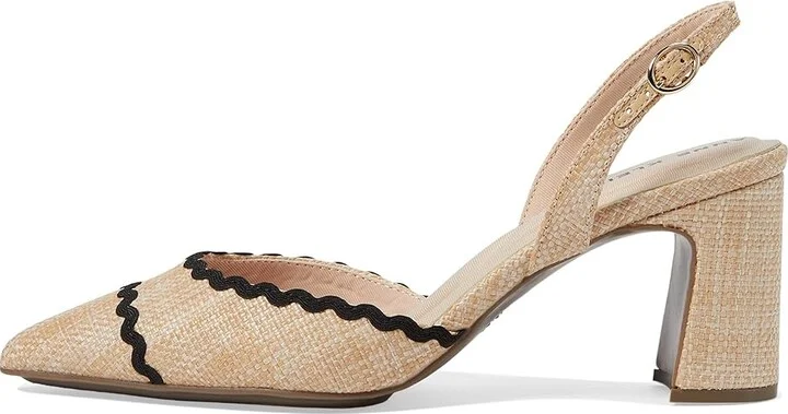 Anne Klein Bonnie High Women's Heels Pink Raffia : 8.5 M, Leather - Image 9
