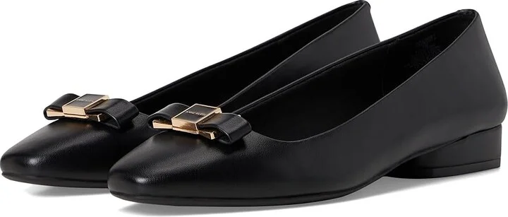 Anne Klein Cadey Women's Flat Shoes Black Smooth : 8.5 M, Synthetic