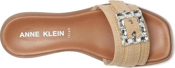Anne Klein Capara Women's Wedge Shoes Natural Raffia : 8.5 M, Rubber - Image 2