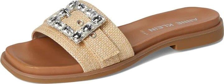 Anne Klein Capara Women's Wedge Shoes Natural Raffia : 8.5 M, Rubber - Image 5