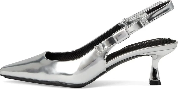 Anne Klein Carmel High Women's Heels Silver : 7 M, Leather/Rubber - Image 6