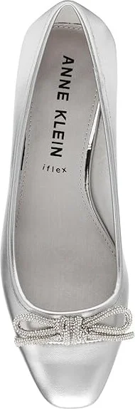 Anne Klein Cassidy Women's Flat Shoes Silver : 10 M, Rubber - Image 2