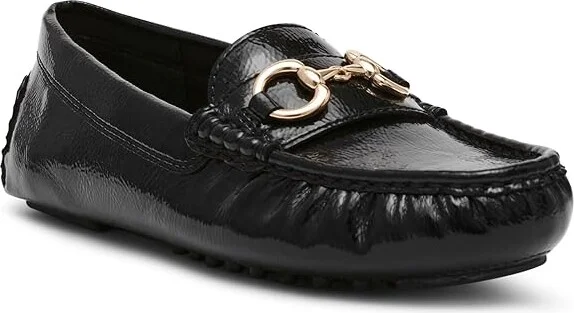 Anne Klein Chrystie Women's Flat Shoes Black : 11 M, Leather