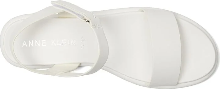 Anne Klein Elani Women's Sandals White : 7 M, Leather/Rubber - Image 2