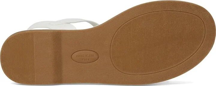 Anne Klein Elani Women's Sandals White : 7 M, Leather/Rubber - Image 3