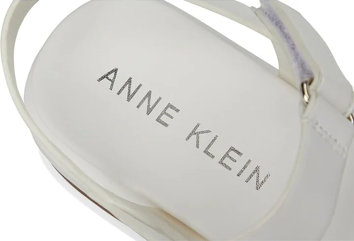 Anne Klein Elani Women's Sandals White : 7 M, Leather/Rubber - Image 7