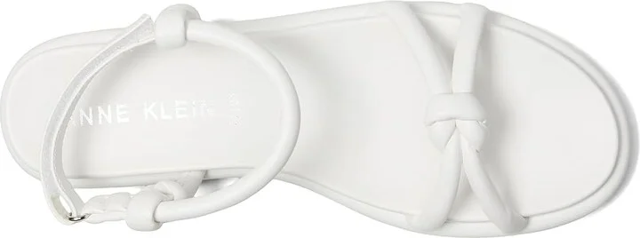 Anne Klein Elisabeth Women's Wedge Shoes White : 5.5 M, Leather/Rubber - Image 2