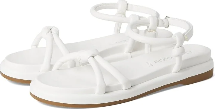 Anne Klein Elisabeth Women's Wedge Shoes White : 5.5 M, Leather/Rubber