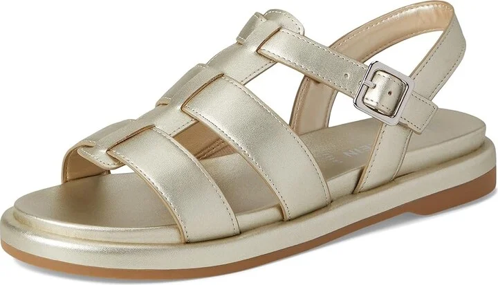 Anne Klein Elodie Women's Dress Sandals Light Gold : 7 M, Leather/Rubber - Image 5