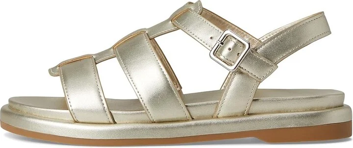 Anne Klein Elodie Women's Dress Sandals Light Gold : 7 M, Leather/Rubber - Image 6