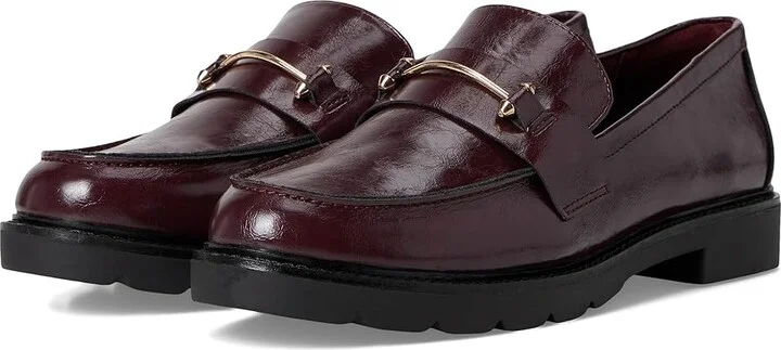 Anne Klein Emme Women's Dress Flat Shoes Wine Crinkle : 9.5 M, Faux Leather