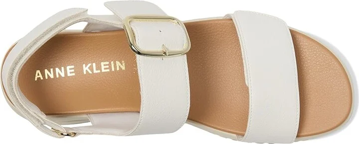 Anne Klein Evanti Women's Wedge Shoes White : 9 M, Rubber - Image 2