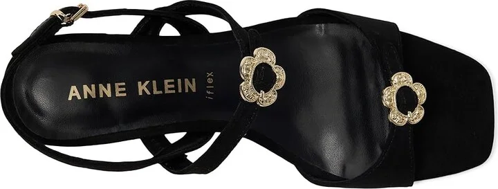 Anne Klein Felipa Women's Wedge Shoes Black Suede : 5.5 M, Synthetic - Image 2