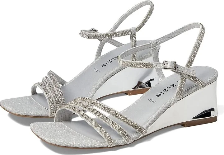Anne Klein Genie Women's Shoes Silver : 7 M, Synthetic/Textile
