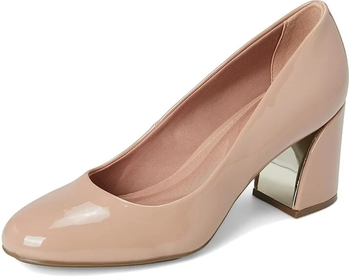Anne Klein Graham High Women's Heels Almond : 8 M, Leather - Image 5