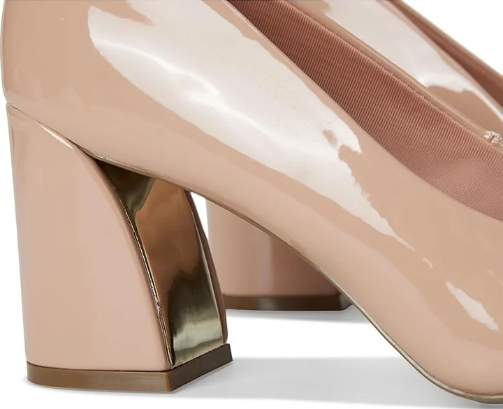 Anne Klein Graham High Women's Heels Almond : 8 M, Leather - Image 7