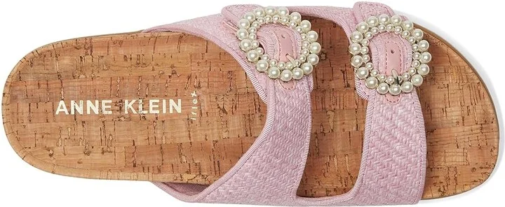 Anne Klein Happy Women's Slip-on Dress Shoes Pink Raffia : 5.5 M, Synthetic - Image 2
