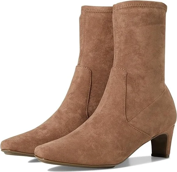 Anne Klein Iga Women's Boots Truffle : 5.5 M, Leather/Suede