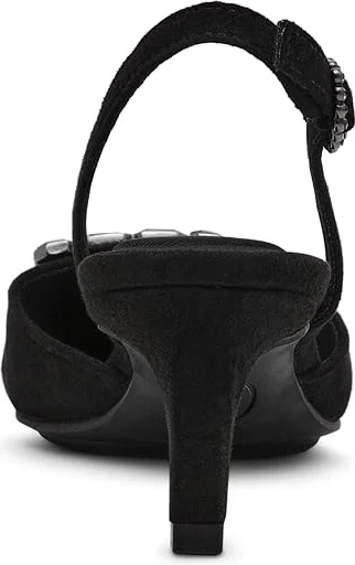 Anne Klein Inez High Women's Heels Black : 11 M, Leather - Image 4