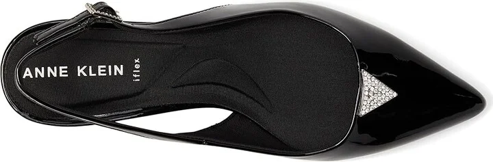 Anne Klein Iset High Women's Heels Black Patent : 8.5 M, Leather/Rubber/Suede - Image 2