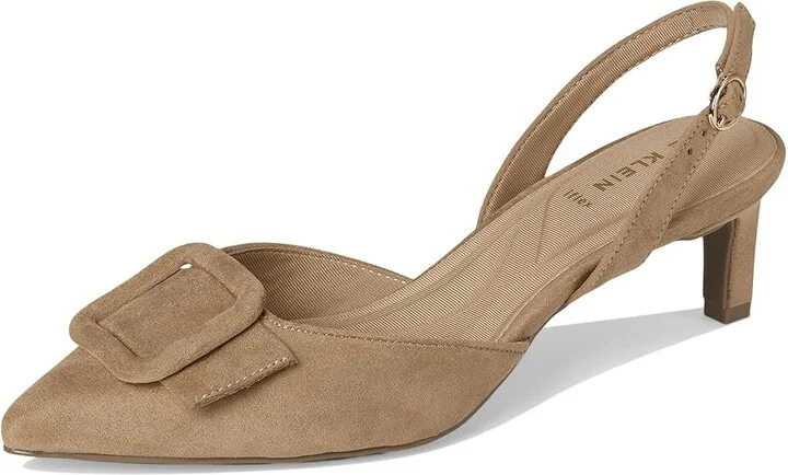 Anne Klein Iva High Women's Heels Sand : 10 M, Leather/Rubber - Image 5