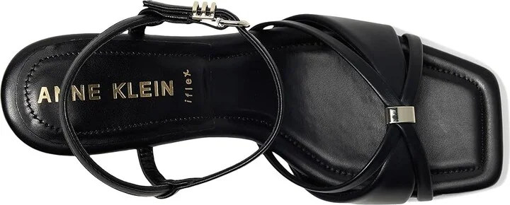 Anne Klein Jelena Women's 1-2 inch heel Shoes Black Smooth : 5.5 M, Synthetic/Textile - Image 2