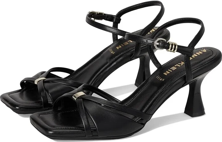 Anne Klein Jelena Women's 1-2 inch heel Shoes Black Smooth : 5.5 M, Synthetic/Textile